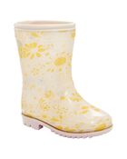 Toddler Floral Print Rain Boots, image 1 of 7 slides