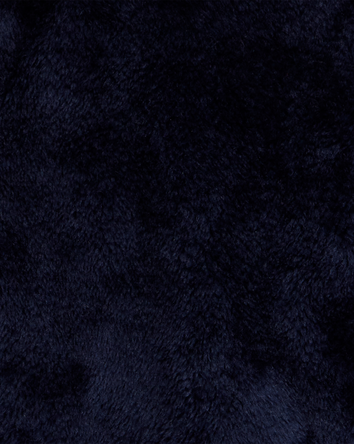 Enfant Blouson d&rsquo;uniforme &agrave; capuchon en Sherpa - Bleu marine, 