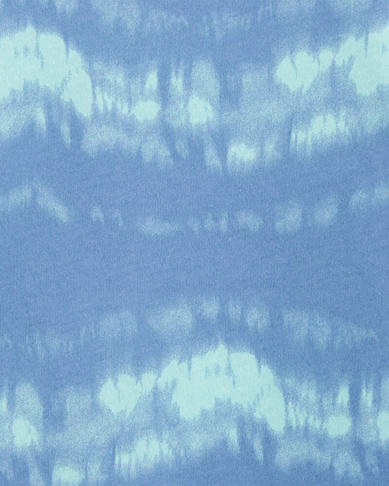Kid Tie-Dye Cotton-Blend Tee - Blue, image 2 of 3 slides