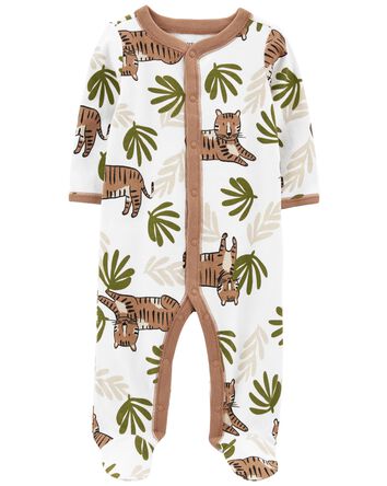 Tiger Snap-Up Footie Sleeper Pyjamas, 