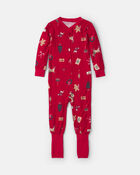Baby 1-Piece Christmas PurelySoft&trade; Snug Fit Pyjama - Red, image 3 of 10 slides