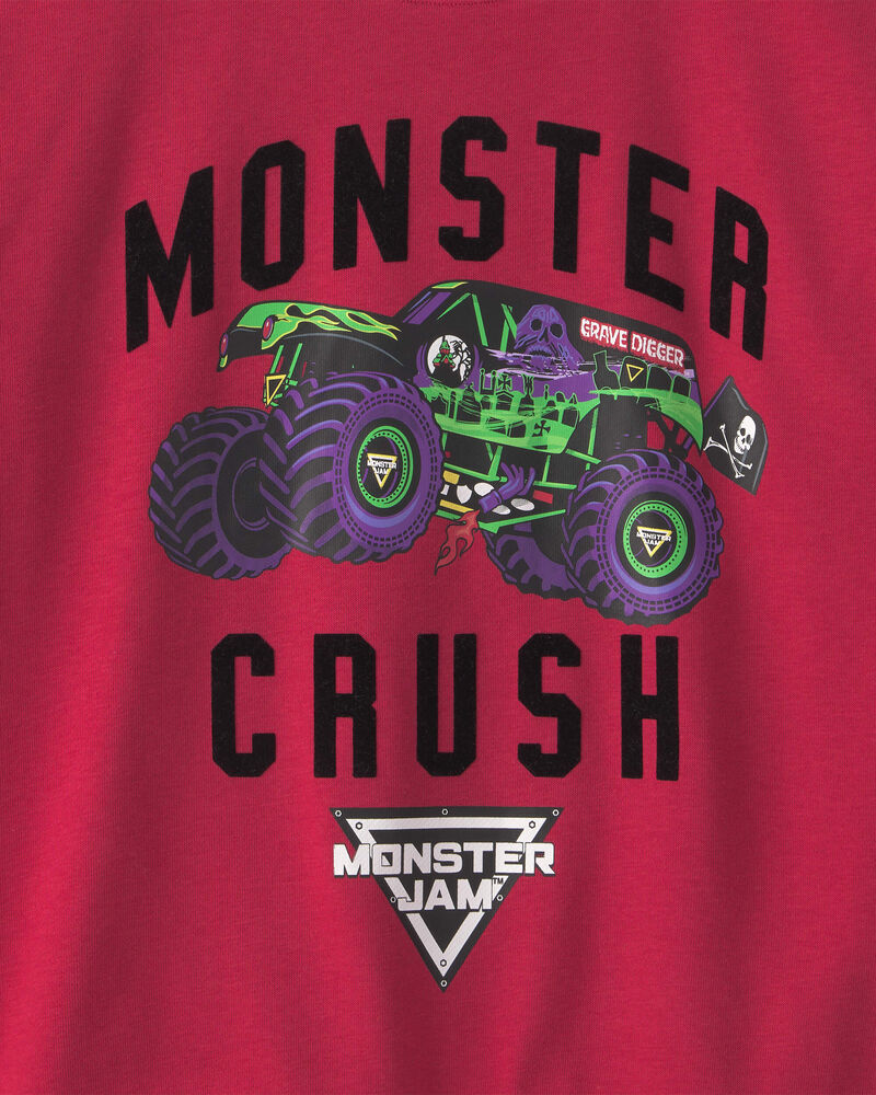 Boys Monster Jam Pullover Sweatshirt - Red, image 2 of 2 slides
