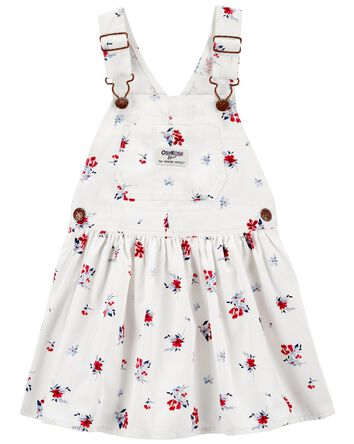 Floral Print Jumper Dress, 