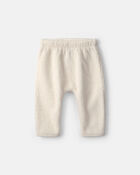 B&eacute;b&eacute; - Ensemble 2 pi&egrave;ces haut manches longues et pantalon en molleton &agrave; th&egrave;me agneau &ndash; Cr&egrave;me, image 2 sur 4 diapositives
