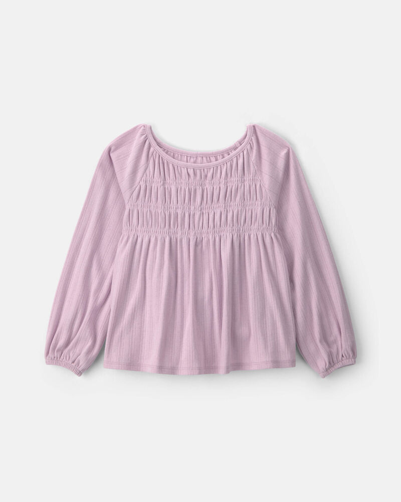 Filles - Haut p&eacute;plum &agrave; manches longues &ndash; Mauve, image 1 sur 2 diapositives