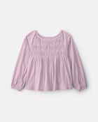 Filles - Haut p&eacute;plum &agrave; manches longues &ndash; Mauve, image 1 sur 2 diapositives