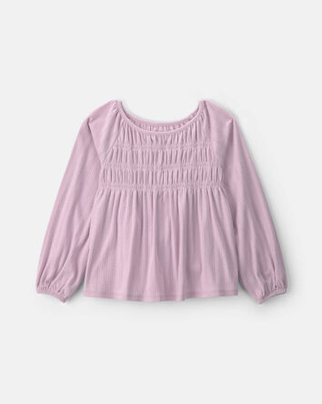 Filles - Haut p&eacute;plum &agrave; manches longues &ndash; Mauve, 