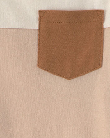 Baby Boy colour Block Short-Sleeve T-Shirt - Tan/Ivory, 