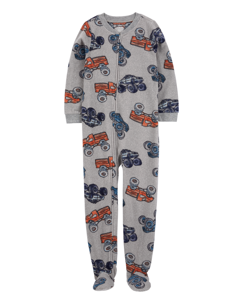 Kid 1 Piece Monster Fleece Footie Pyjamas