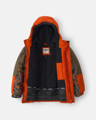 Boys 2 Piece Snowsuit- Orange, image 4 of 13 slides