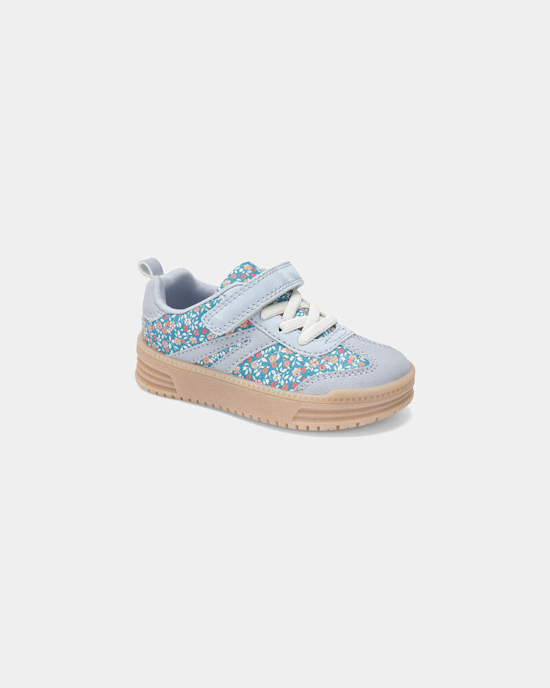 Toddler Girl Floral Casual Shoes - Blue, image 1 of 6 slides