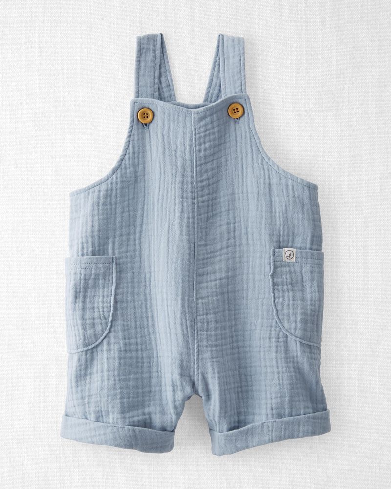 Baby Organic Cotton Gauze Shortall, image 1 of 5 slides