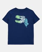 Boys Dinosaur Short-Sleeve Graphic Tee - Navy, image 1 of 3 slides