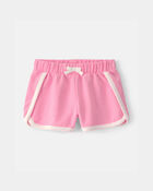 Toddler Girl French Terry Athletic Shorts - Pink, image 1 of 4 slides
