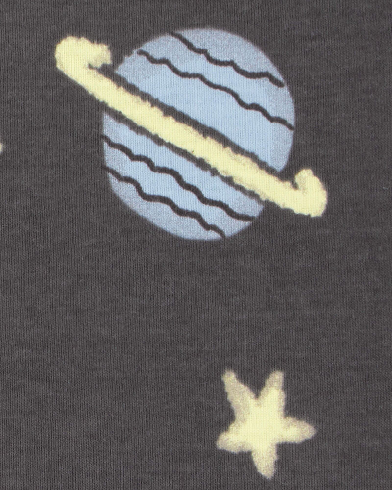 Bébé Pyjama 4 pièces ajusté à motif de l’espace, image 2 sur 4 diapositives