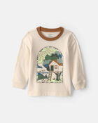 Baby Boy 'Get Outside' Long-Sleeve Graphic Tee - Ivory, image 1 of 3 slides