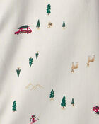 Gar&ccedil;ons - Chemise boutonn&eacute;e manches longues &agrave; motif hivernal - Cr&egrave;me, image 2 sur 2 diapositives