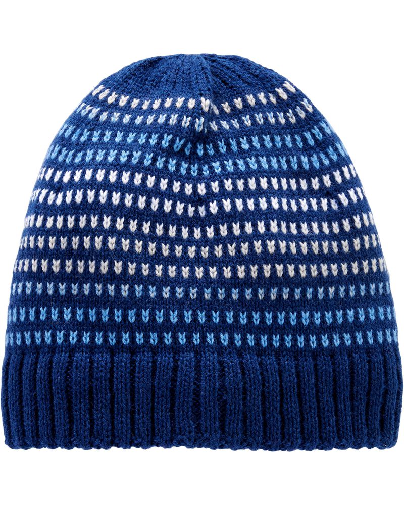 Knit Striped Winter Hat