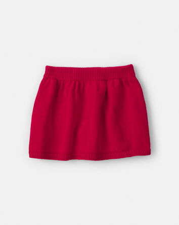 Baby Girl 3-Piece  Long-Sleeve Sweater Skirt Set - Red, 