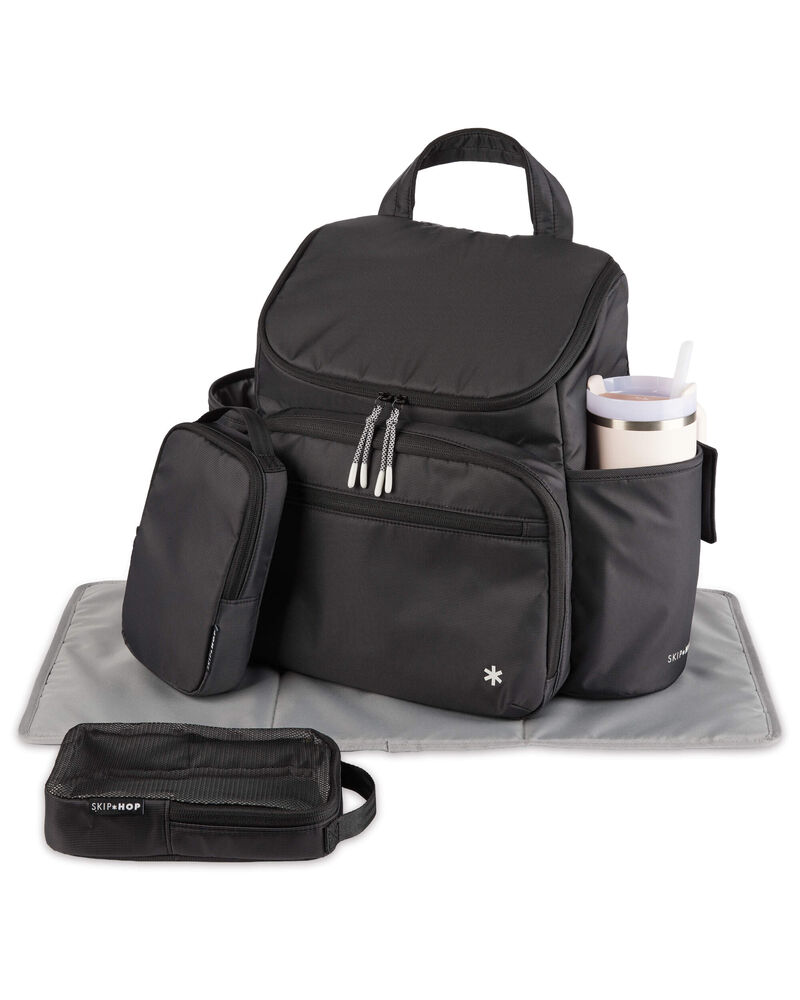 Forma Next Backpack Diaper Bag - Black, image 3 of 7 slides