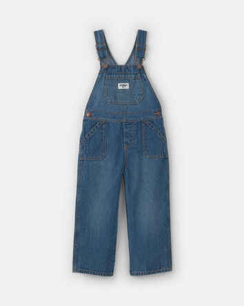 Toddler Girl Wide-Leg Overalls - Medium Wash, 