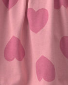 Girls Heart Cotton Skort - Pink, image 3 of 5 slides