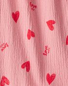 Baby Girl Valentine's Day 2-Piece Heart Long-Sleeve Dress Set - Pink/Red, image 4 of 6 slides