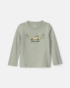 Tout-petit gar&ccedil;on - T-shirt manches longues en 100&nbsp;% coton &agrave; imprim&eacute; camion &laquo;Cruisin&rsquo;&raquo; - Vert, image 1 sur 2 diapositives