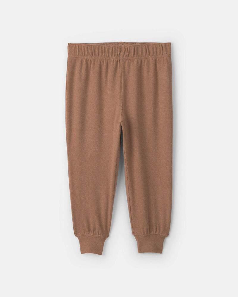 B&eacute;b&eacute; gar&ccedil;on - Ensemble 2 pi&egrave;ces haut manches longues et pantalon &ndash; Brun, image 2 sur 3 diapositives