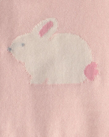 B&eacute;b&eacute; fille - Ensemble 2 pi&egrave;ces haut &agrave; manches courtes et short &agrave; motif lapin - Rose, 