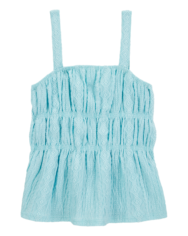Kid Ruched Textured Tank, image 1 of 4 slides