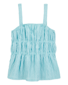 Kid Ruched Textured Tank, image 1 of 4 slides