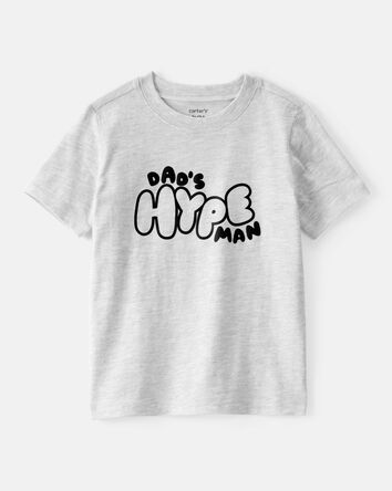 Toddler Boy Dad's Hype Man Graphic Tee - Grey, 
