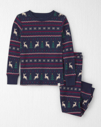 Toddler 2-Piece Organic Cotton Fair Isle Pyjamas, 