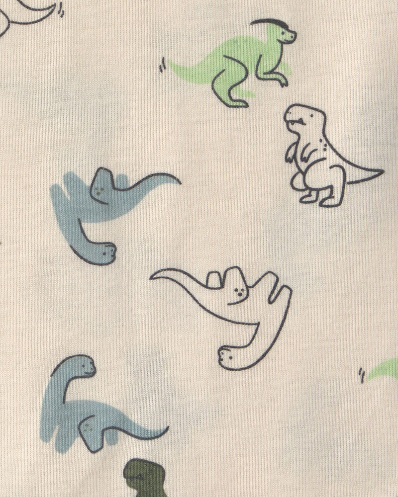 Baby Boy 3-Piece Dinosaur Quilted French Terry Layering Set - Olive Green, image 3 of 6 slides