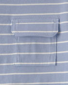 Toddler Boy Striped Colorblock Long-Sleeve Tee - Blue, image 4 of 5 slides