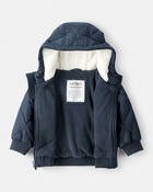 Baby Boy Long-Sleeve Midweight Jacket - Navy/Blue, image 2 of 3 slides