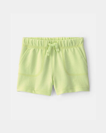 Baby Boy French Terry Shorts - Green, 