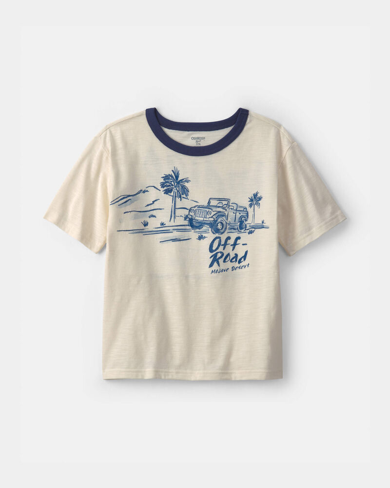 Boys 'Off-Road' Car Graphic Tee - Cream, image 1 of 5 slides