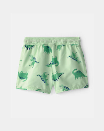 Toddler Boy Dinosaur Swim Trunks - Green, 