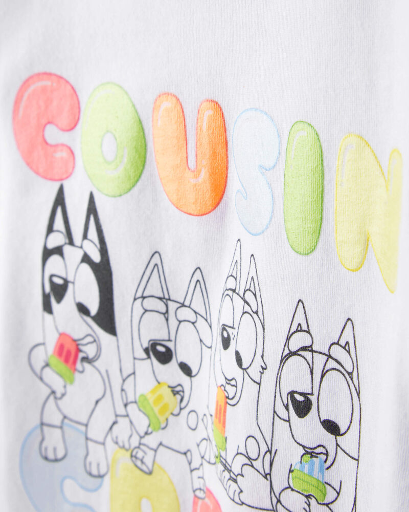 Toddler Bluey&trade; Graphic Tee - White, image 2 of 3 slides