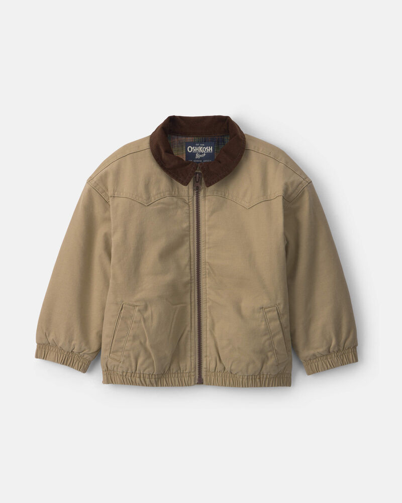 Tout-petit gar&ccedil;on &ndash; Blouson d&rsquo;&eacute;curie utilitaire &ndash; Kaki/Brun, image 1 sur 3 diapositives