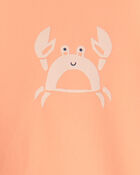 Baby Boy 2-Piece Long-Sleeve Rashguard Swimsuit Set - Orange, image 4 of 5 slides