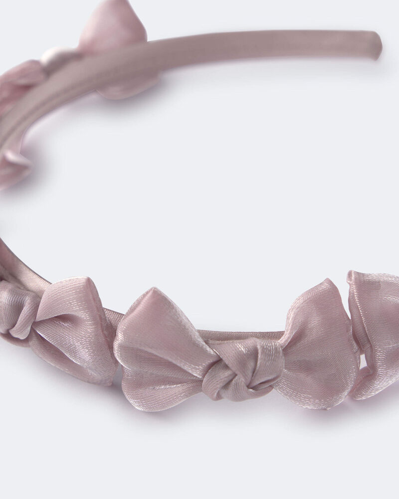 Tout-petit fille - Bandeau &agrave; n&oelig;uds - Mauve, image 3 sur 5 diapositives