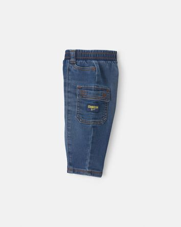 B&eacute;b&eacute; gar&ccedil;on - Jean cargo en denim - D&eacute;lav&eacute; moyen, 