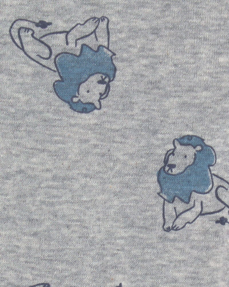 B&eacute;b&eacute; gar&ccedil;on - Ensemble 4 pi&egrave;ces haut et pantalon &agrave; motif lion, image 6 sur 6 diapositives