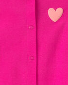 Baby Girl 'Little Love' Heart Sleeveless Romper - Pink, image 4 of 6 slides