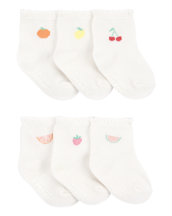 Baby 6-Pack Fruit Booties, 