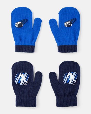 Boys Kombi 2-Pack Knit Mittens, 