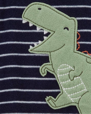Toddler 1-Piece Dinosaur Fleece Footie Pyjamas, 